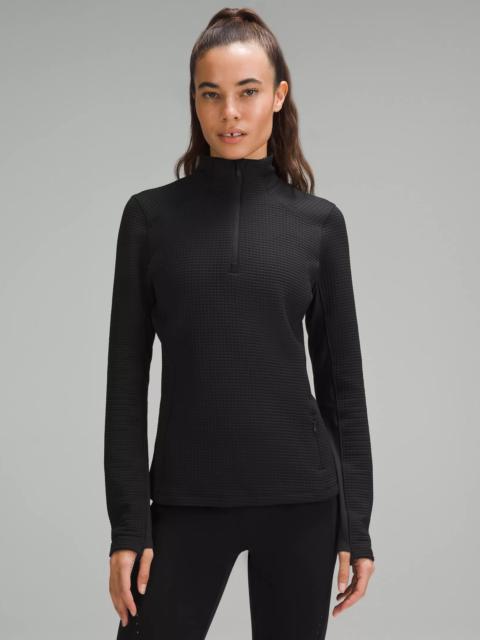 lululemon Waffle-Knit Half-Zip Long-Sleeve Shirt