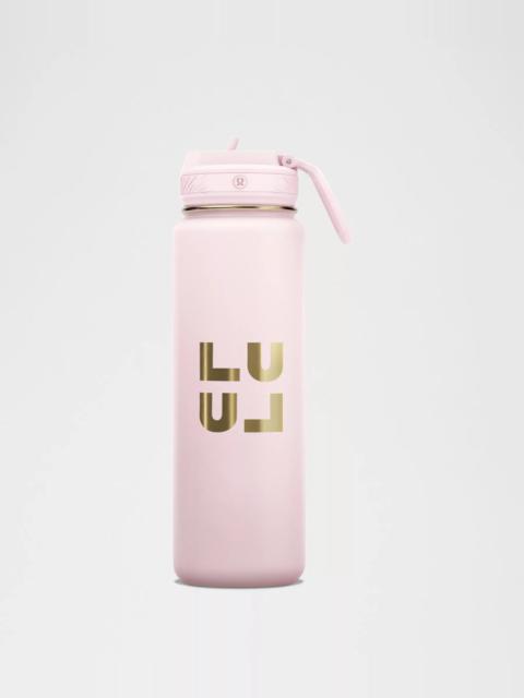 lululemon Back to Life Sport Bottle 24oz Straw Lid *Stack