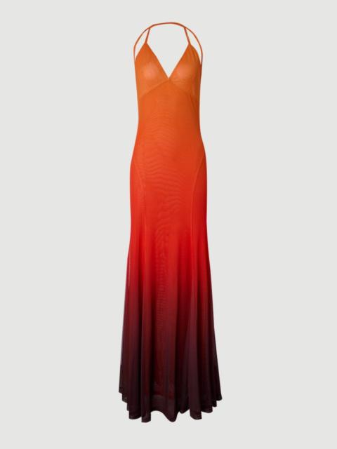 KAREN MILLEN Ombre Sunset Mesh Strappy Beach Dress