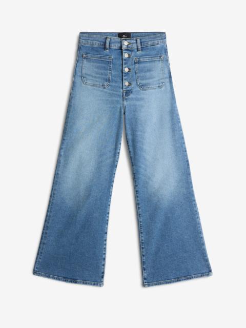 7 For All Mankind Luxe Vintage Ultra High Rise Cropped Jo in Fancy