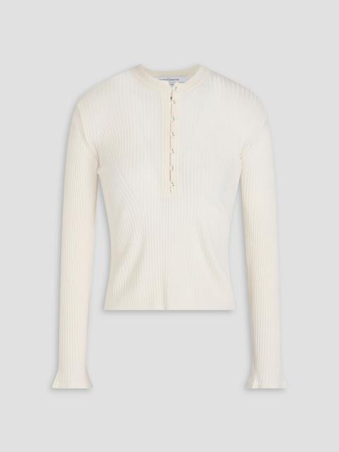Another Tomorrow Ribbed merino wool-blend sweater