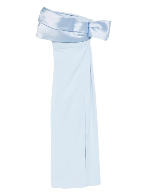 SOLACE LONDON Solace London Draped Off-shoulder Dress