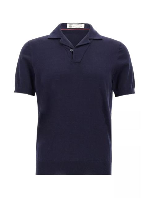 Brunello Cucinelli Men V-Neck Polo Shirt
