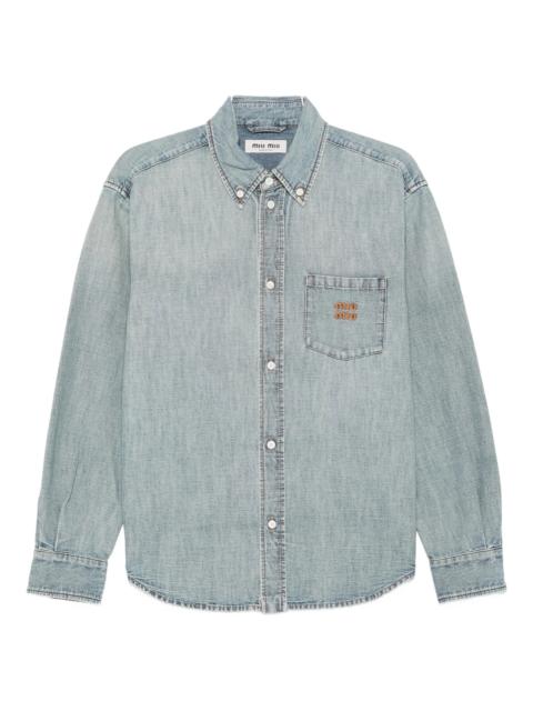 Miu Miu buttoned chambray shirt