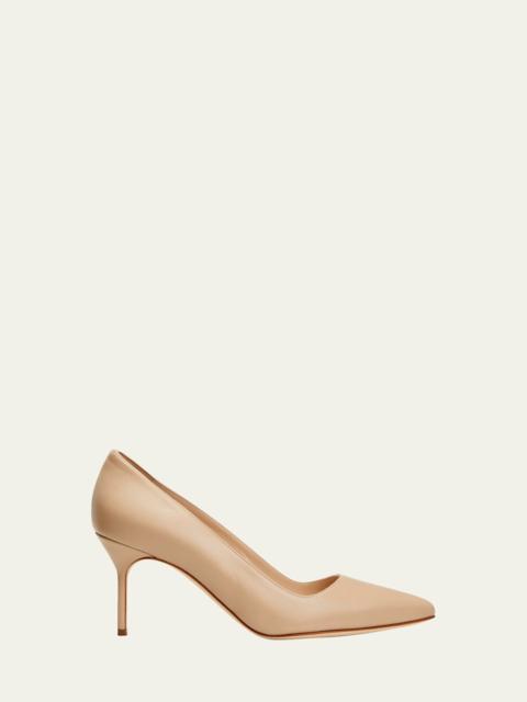 Manolo Blahnik BB 70mm Lambskin Stiletto Pumps