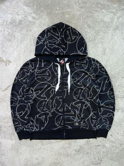 Vintage - 2000s Ghostbusters Monogram Hoodie Zip Up