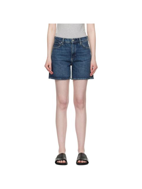 rag & bone Blue Kaia Denim Shorts