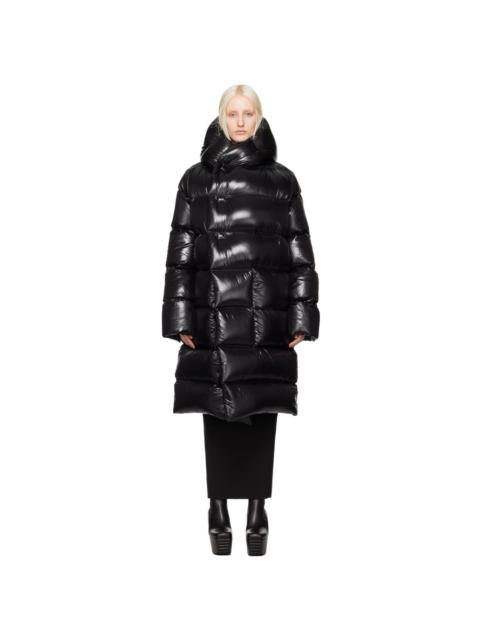 Rick Owens Black Porterville Hooded Liner Down Coat
