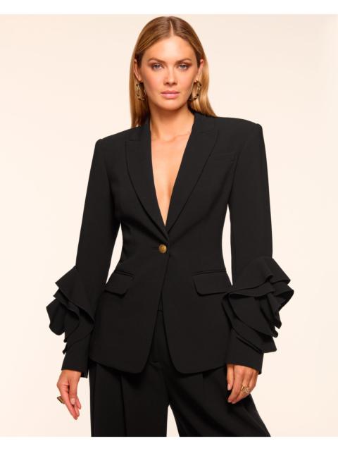 RAMY BROOK Leah Tailored Ruffle Blazer