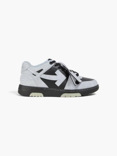 Off-White Out of Office suede and leather sneakers