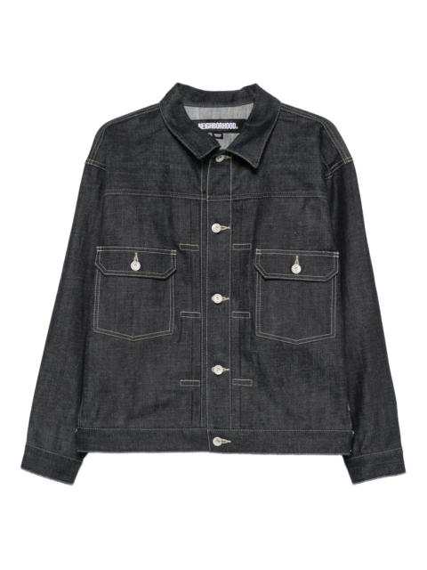 NEIGHBORHOOD button-fastening denim jacket