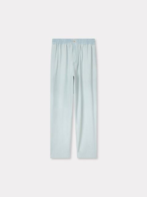 KENZO Jogpants in stone bleach chambray
