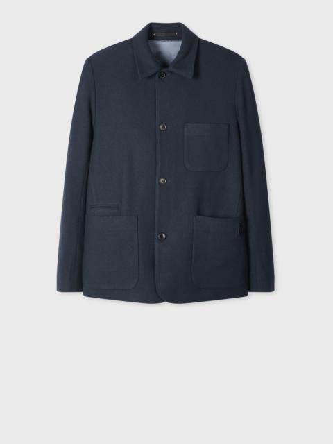 Paul Smith Navy Extra-Fine Wool Work Jacket