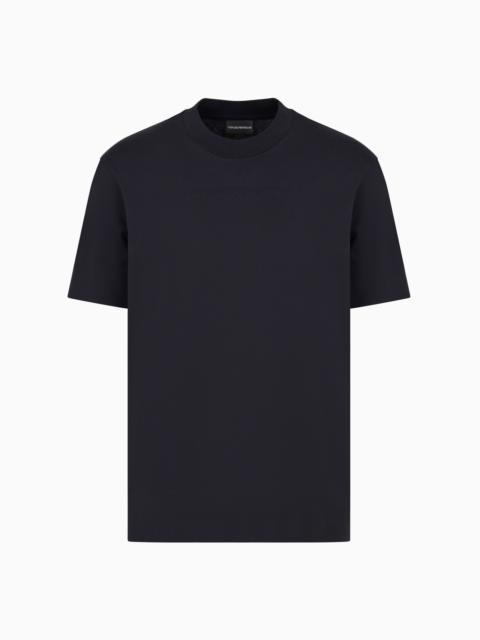 EMPORIO ARMANI Pima-jersey T-shirt with ASV domed logo