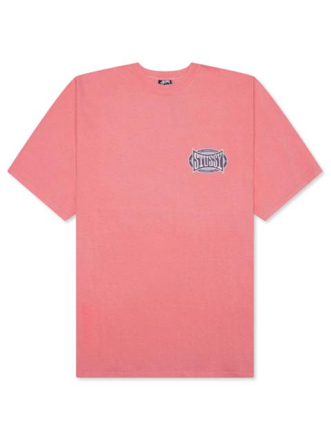 Stüssy CHAMPION OVAL PIGMENT DYED TEE - SHERBERT