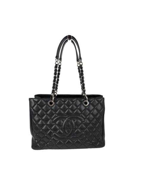 CHANEL Chanel Caviar Quilted Black Grand Shopping GST Tote Bag