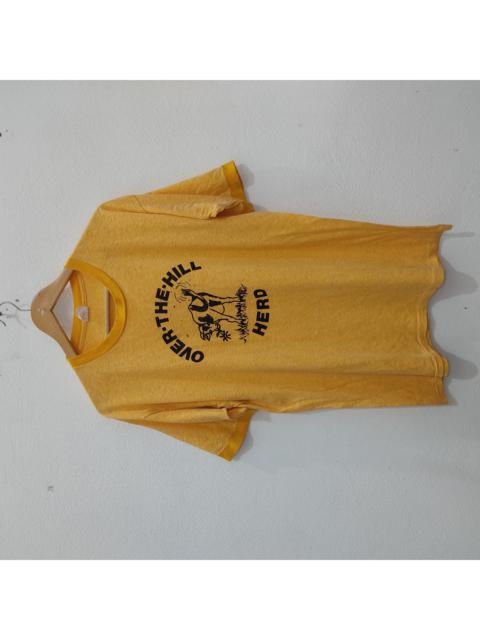 Other Designers American Vintage - 70s 80s Spruce Over The Hill Cow Herd Ringer Tshirt