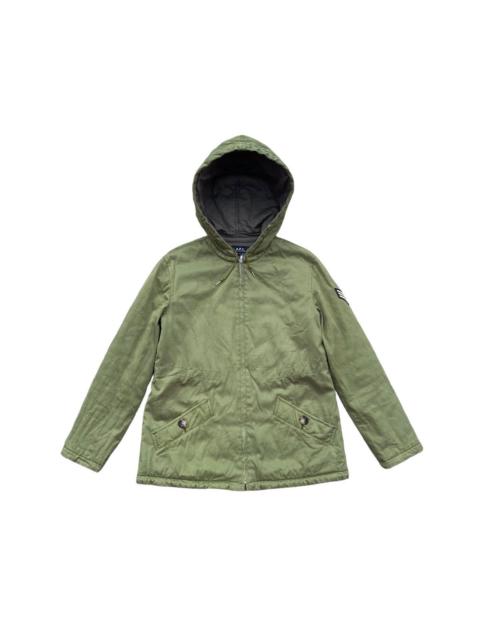 A.P.C. APC Olive Canvas Hoodie
