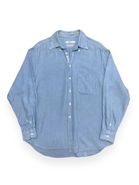 Other Designers Vintage Shirts M.F.G New England Bleached Brand Indigo