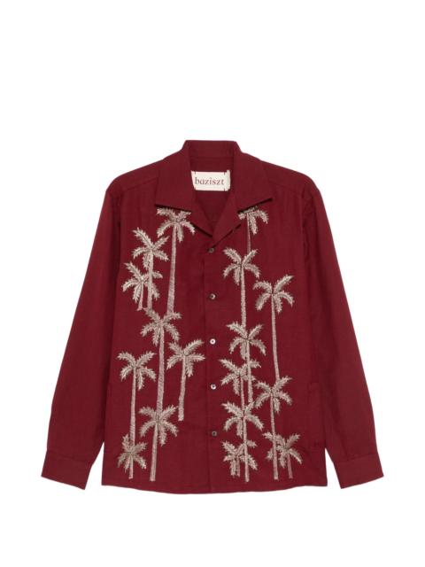 baziszt Baziszt Palm-tree Shirt