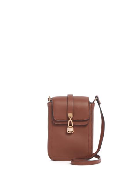 GABRIELA HEARST Phone Pouch in Cognac Nappa Leather