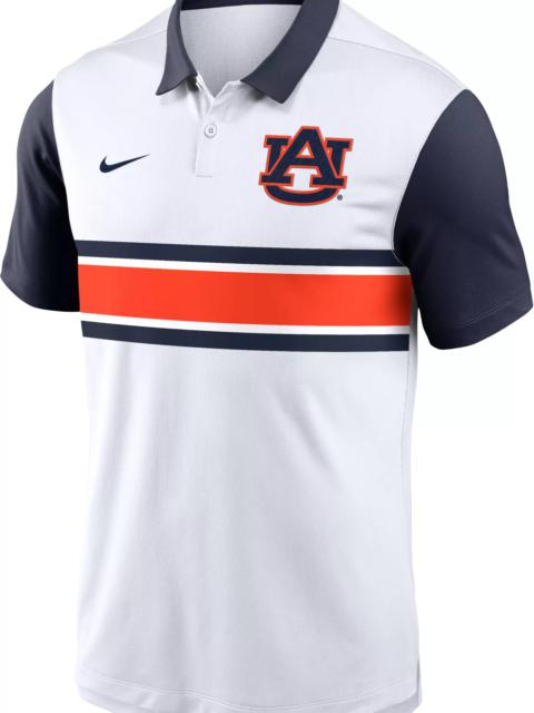 Nike Nike Men's Auburn Tigers White Campus Pattern Vapor Polo