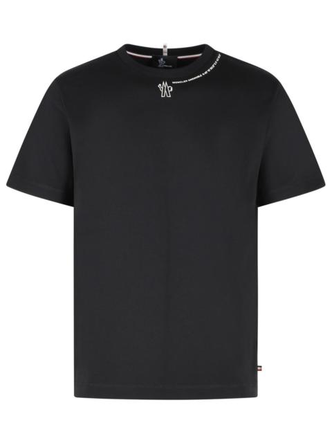 Moncler Grenoble Moncler Grenoble Black Cotton T-Shirt Men