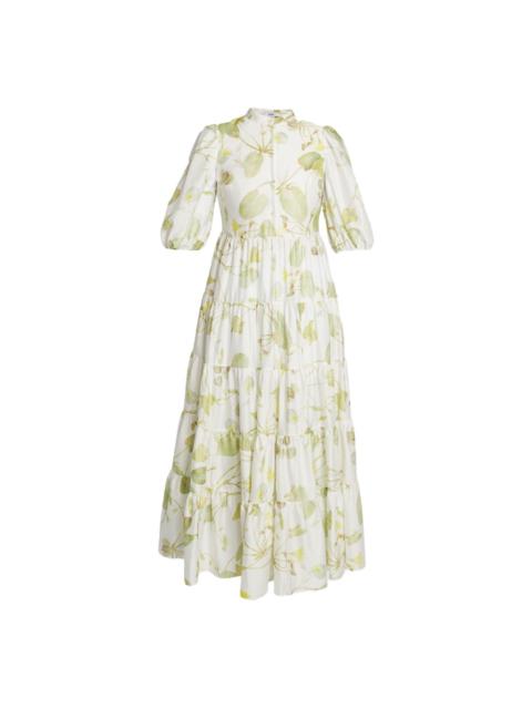 short-sleeve midi dress