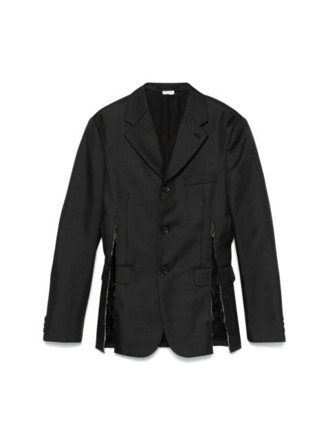 twill-weave blazer