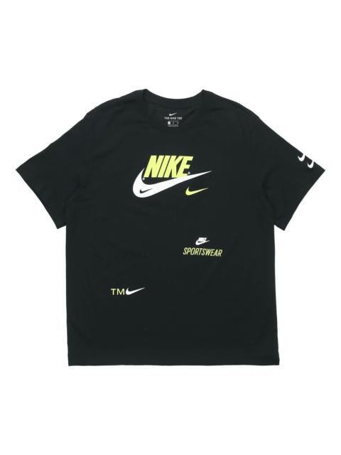 Nike Nike Swoosh Round Neck Short Sleeve Black CU0078-010