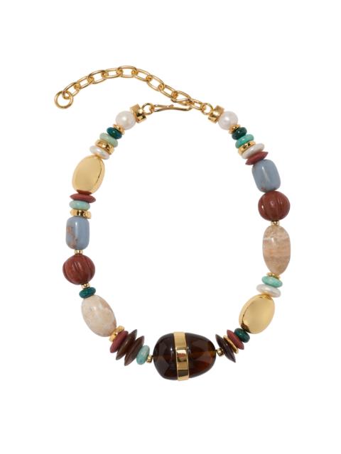 LIZZIE FORTUNATO Kona Multi-Stone Necklace multi