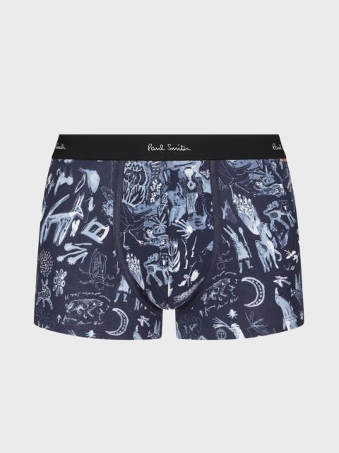 Paul Smith Navy 'Little Beasts' Boxer Briefs
