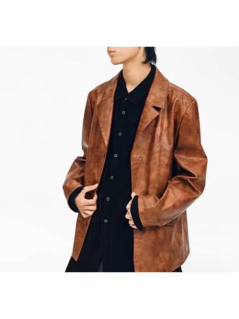 SIMPLE PROJECT LEATHER JACKET size M