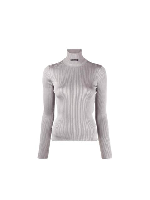 BALENCIAGA Balenciaga Ribbed Turtleneck Sweater Women