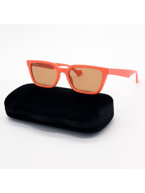 GUCCI NEW GUCCI GG1539S 004 CAT EYE ORANGE BROWN WOMEN SUNGLASSES
