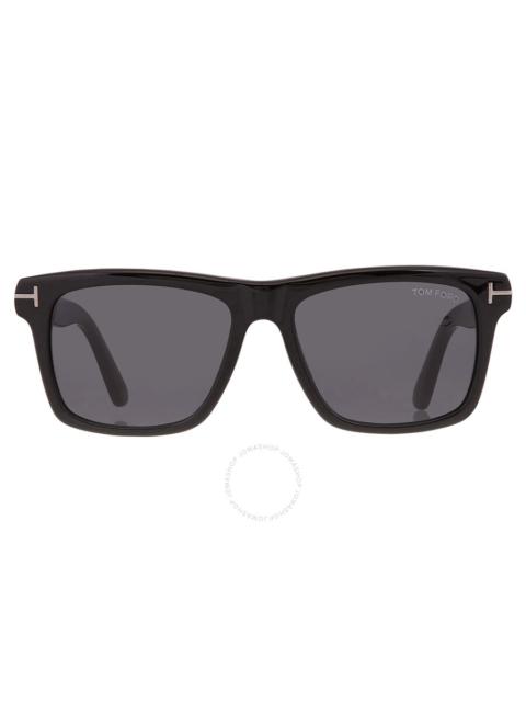 Tom Ford Buckley Smoke Square Men's Sunglasses FT0906-N 01A 56