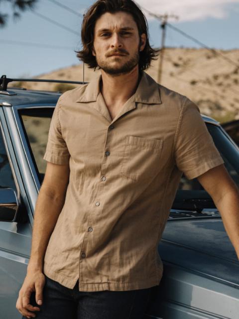 HIROSHI KATO The Wrench Double Gauze Organic Cotton Shirt - Sand