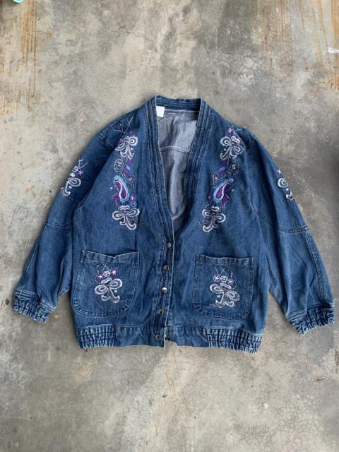 Other Designers Vintage - Vintage JapanBrand Corrose Embroided Denim Cardigan Jacket