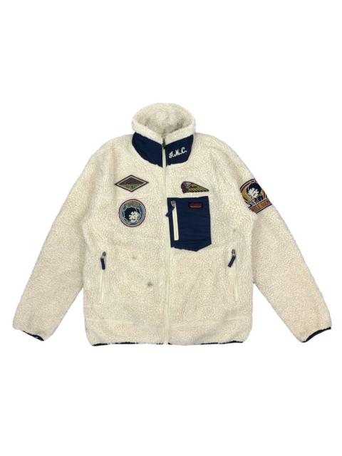 Other Designers Cartoon Network - VINTAGE BETTY BOOP INDIAN MOTORCYCLE FLEECE JACKET