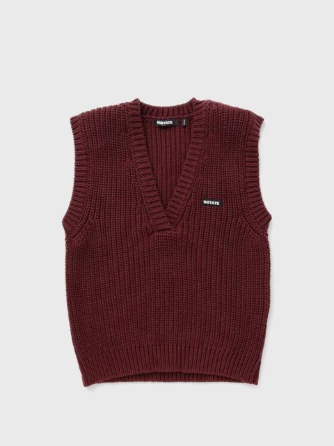 ROTATE KNIT V-NECK VEST