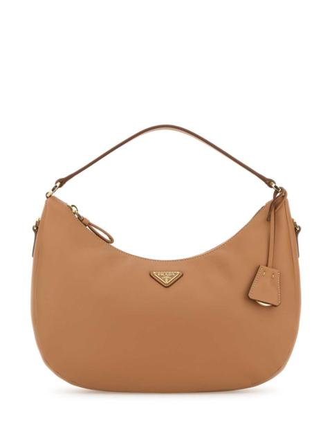 Prada Prada Women Camel Leather Handbag