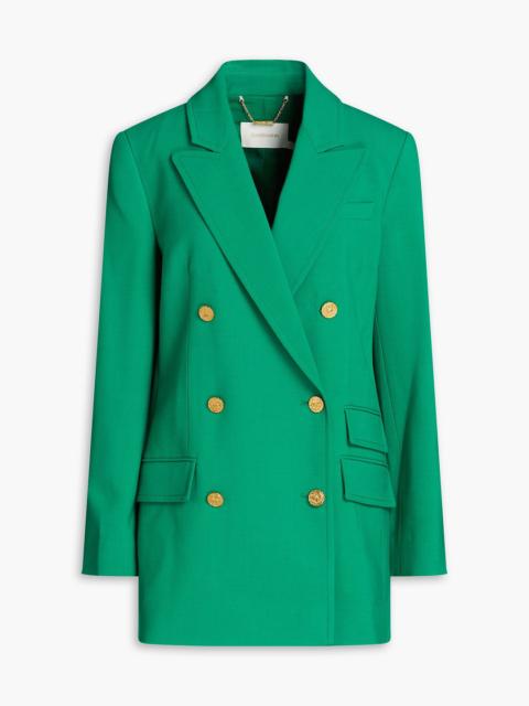 Zimmermann Double-breasted crepe blazer