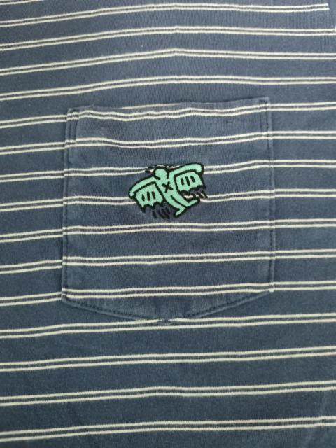 Other Designers Designer - Keith Haring Striped Single Pocket Tee Art Designer