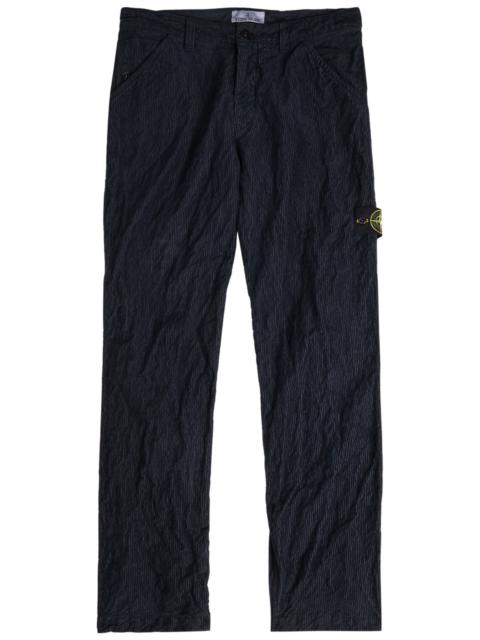 Stone Island Stone Island Logo Crinkled Tapered-leg Corduroy Trousers