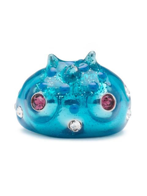 Collina Strada TURQUOISE RHINO BABY RING