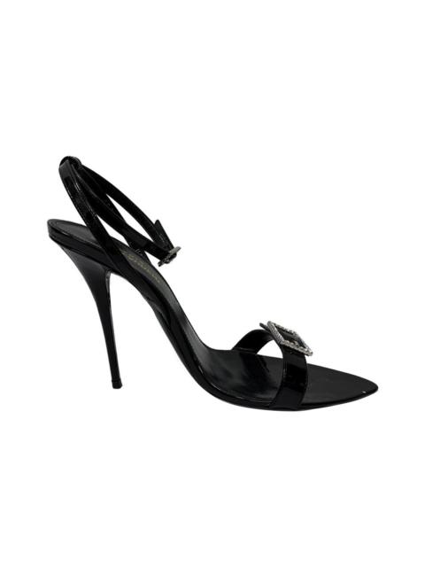 SAINT LAURENT Saint Laurent Women's Patent Leather Gippy Buckle-Embellished Sandal
(Authentic Pre-Loved)