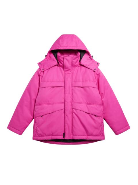 BALENCIAGA Balenciaga Fuchsia Oversize Outerwear Parka (XS/F34) - Brand New w/ Tags