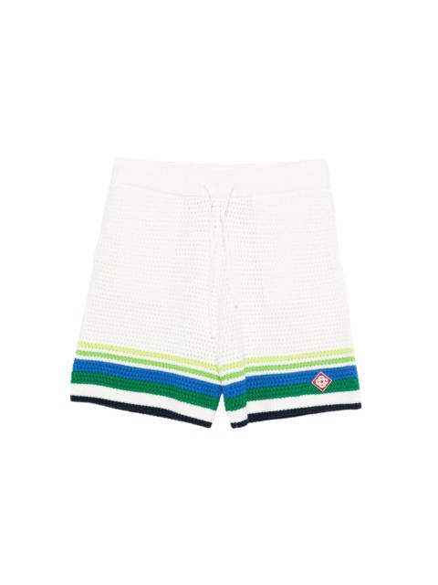 CASABLANCA Casablanca White Shorts - Bermuda Shorts Men
