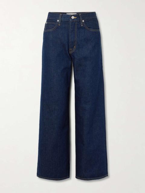 Selena high-rise wide-leg jeans Dark denim