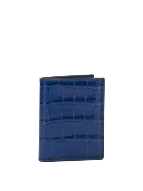 TOM FORD Tom Ford Crocodile-print Cardholder Blue